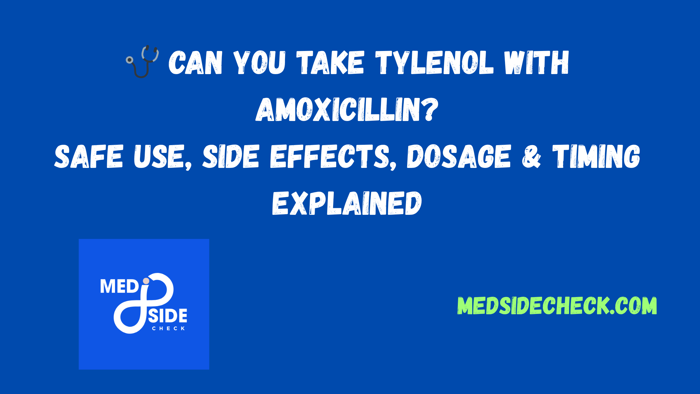 Tylenol With Amoxicillin